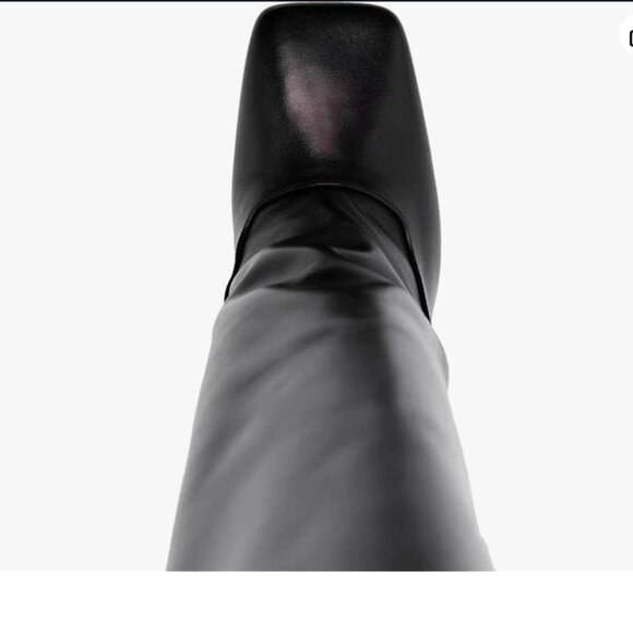 Knee High Heel Leather Boots NEW - Picture 4 of 5